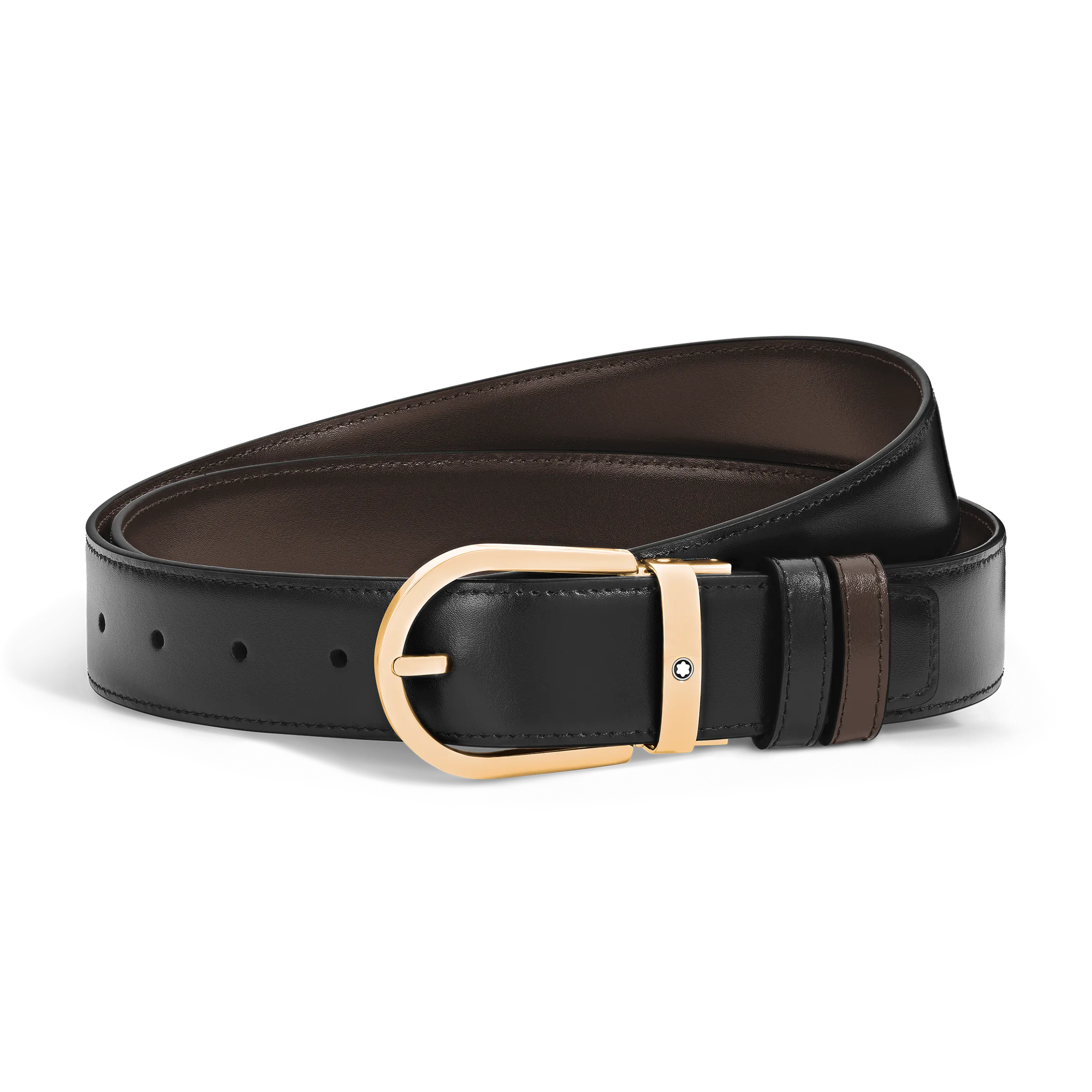 Cintura Reversibile Horseshoe 35 mm in Pelle Meisterstück