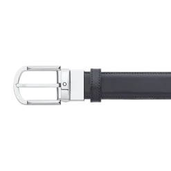 Cintura Reversibile Horseshoe 30 mm in Pelle