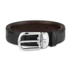 Cintura Reversibile Horseshoe 30 mm in Pelle