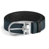 Cintura Reversibile Horseshoe 35 mm in Suede