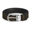 Cintura Reversibile Horseshoe 30 mm in Suede
