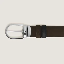 Cintura Reversibile Horseshoe 30 mm in Suede
