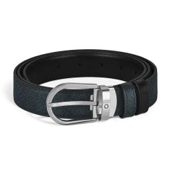 Cintura Reversibile Horseshoe 30 mm in Pelle Sartorial