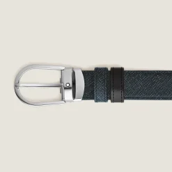 Cintura Reversibile Horseshoe 30 mm in Pelle Sartorial
