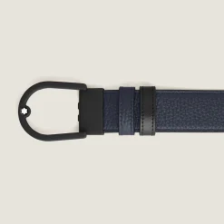 Cintura Reversibile Horseshoe 35 mm in Pelle con Grana