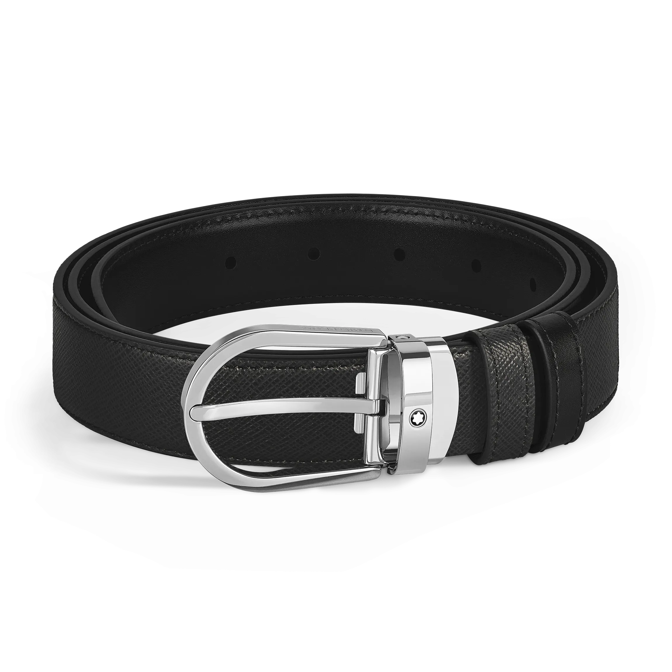 Cintura Reversibile Horseshoe 30 mm in Pelle Sartorial