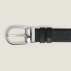 Cintura Reversibile Horseshoe 35 mm in Pelle Sartorial