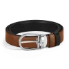 Cintura Reversibile Horseshoe 30 mm in Pelle Sartorial