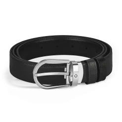Cintura Reversibile Horseshoe 30 mm in Pelle Sartorial