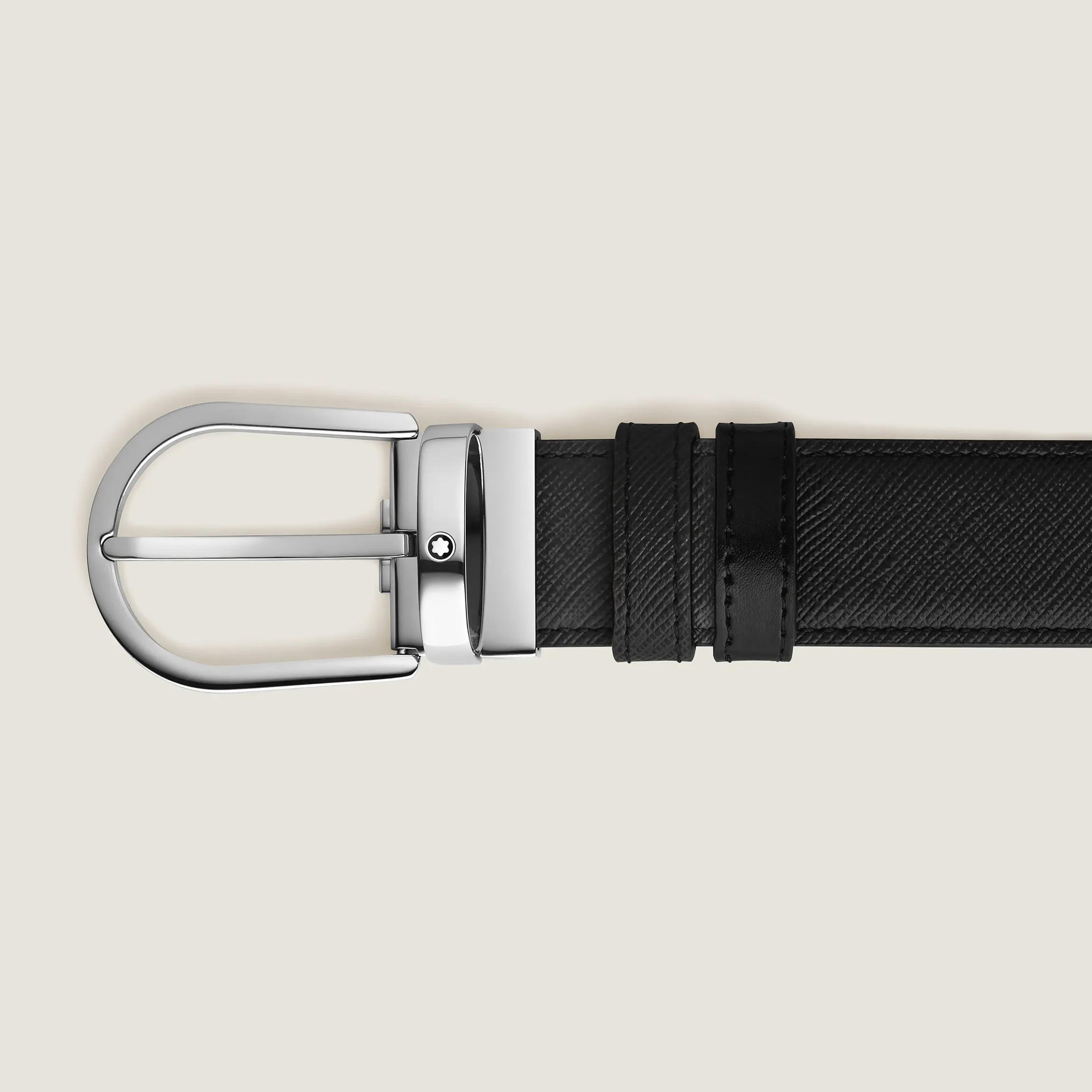 Cintura Reversibile Horseshoe 35 mm in Pelle Sartorial