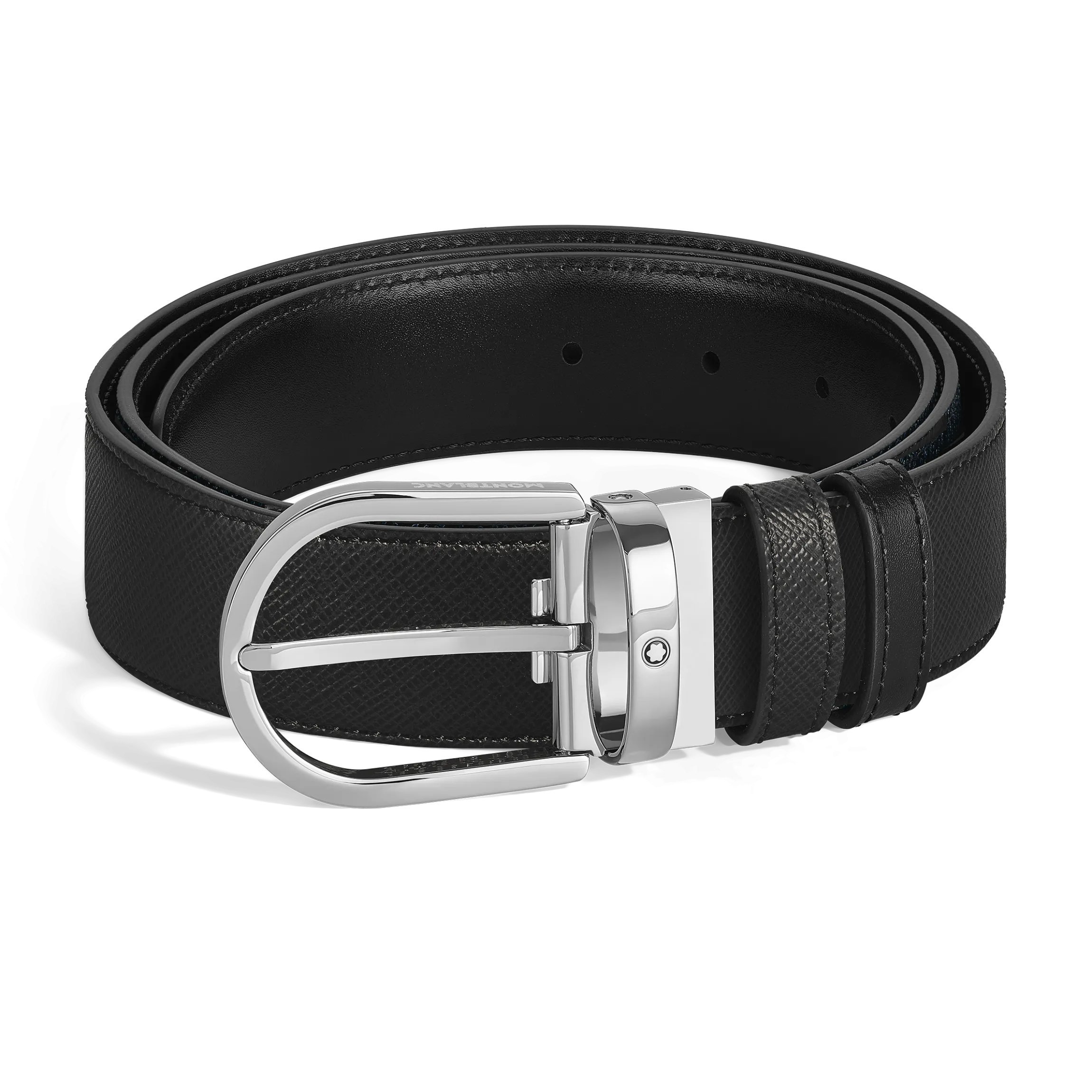 Cintura Reversibile Horseshoe 35 mm in Pelle Sartorial