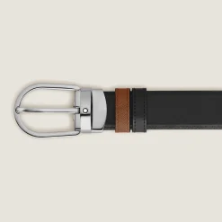 Cintura Reversibile Horseshoe 30 mm in Pelle Sartorial