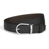Cintura Reversibile 35 mm A Ferro di Cavallo in Pelle Sartorial