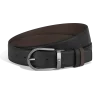 Cintura Reversibile 35 mm A Ferro di Cavallo in Pelle Sartorial