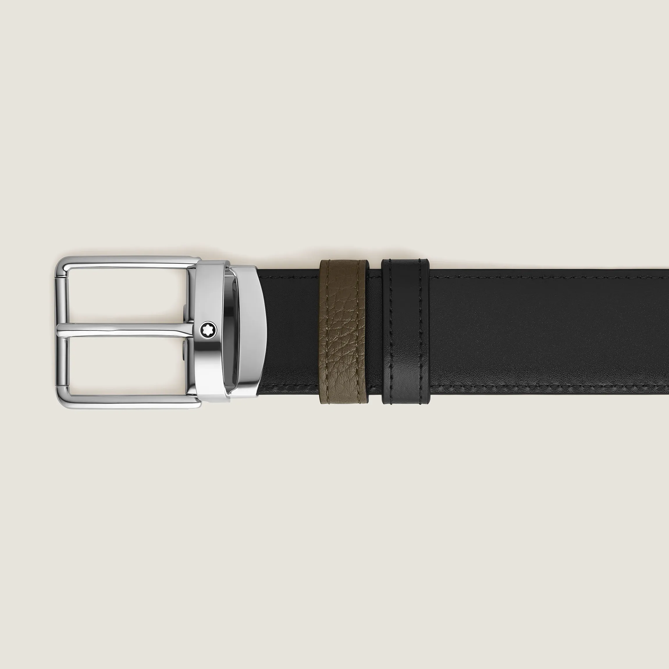 Cintura Reversibile 35 mm Everyday in Pelle con Grana