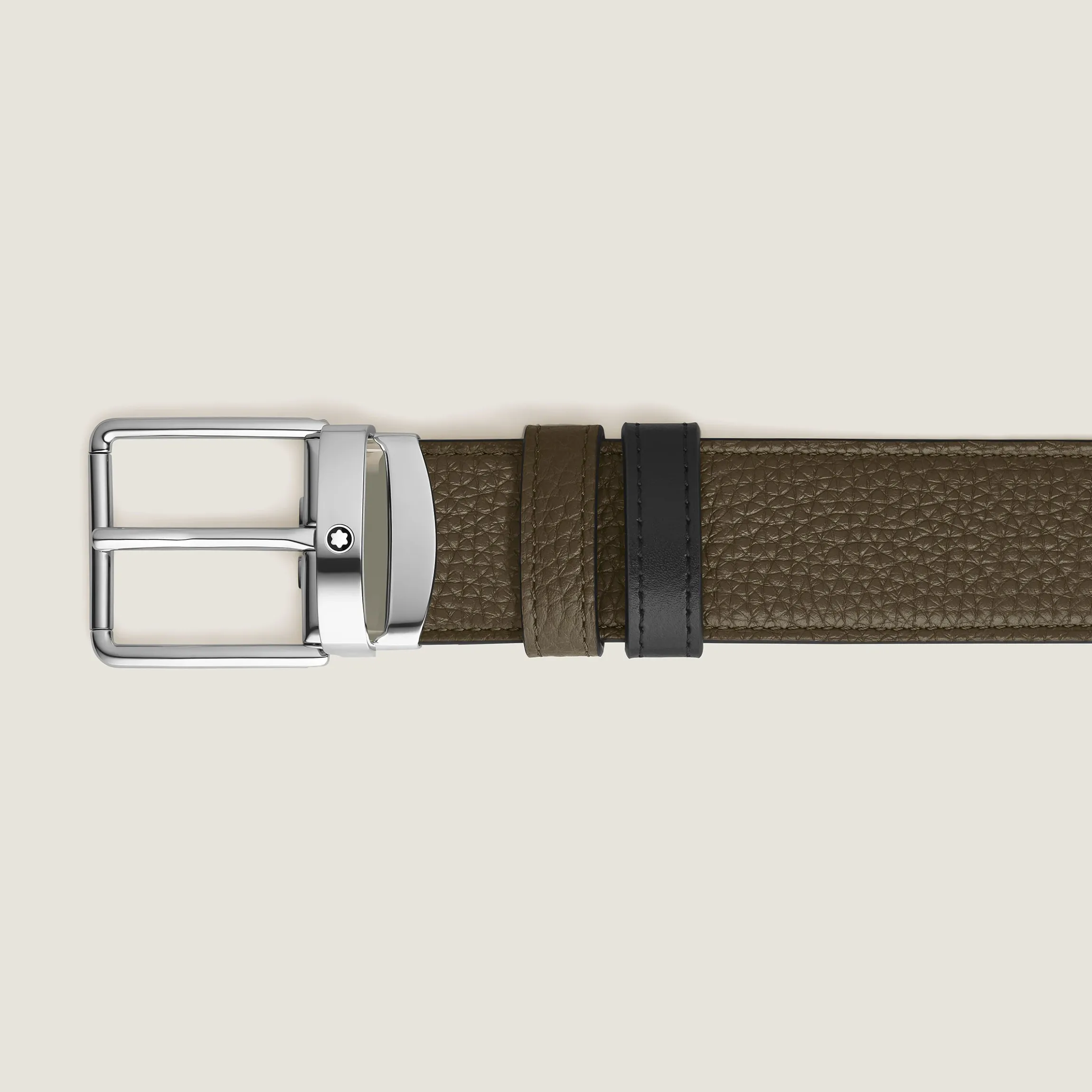 Cintura Reversibile 35 mm Everyday in Pelle con Grana