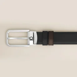 Cintura Reversibile 30 mm in Pelle Meisterstück con Fibbia Rettangolare