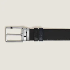 Cintura Reversibile 30 mm in Pelle con Grana con Fibbia Rettangolare Meisterstück