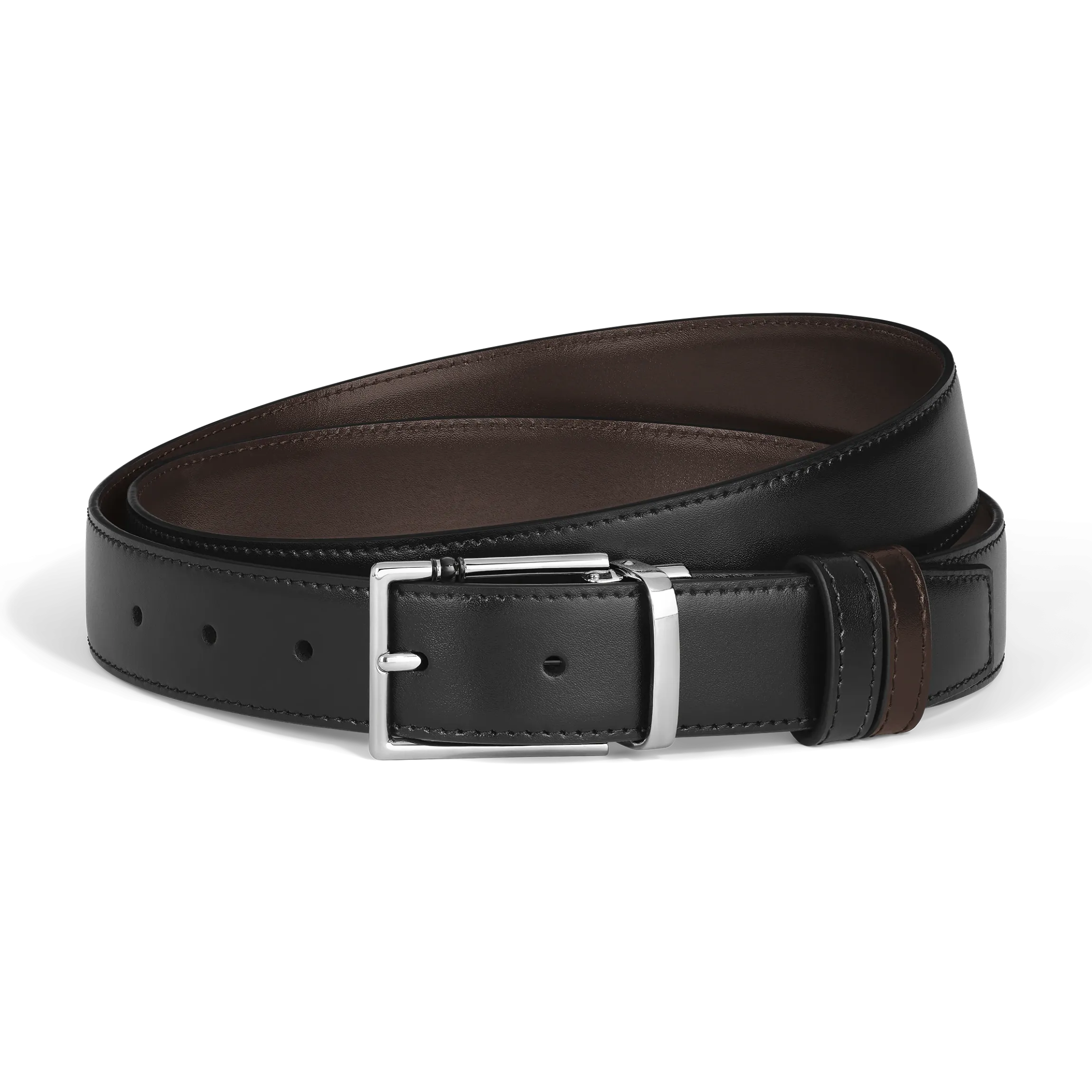 Cintura Reversibile 30 mm in Pelle con Fibbia Rettangolare Meisterstück