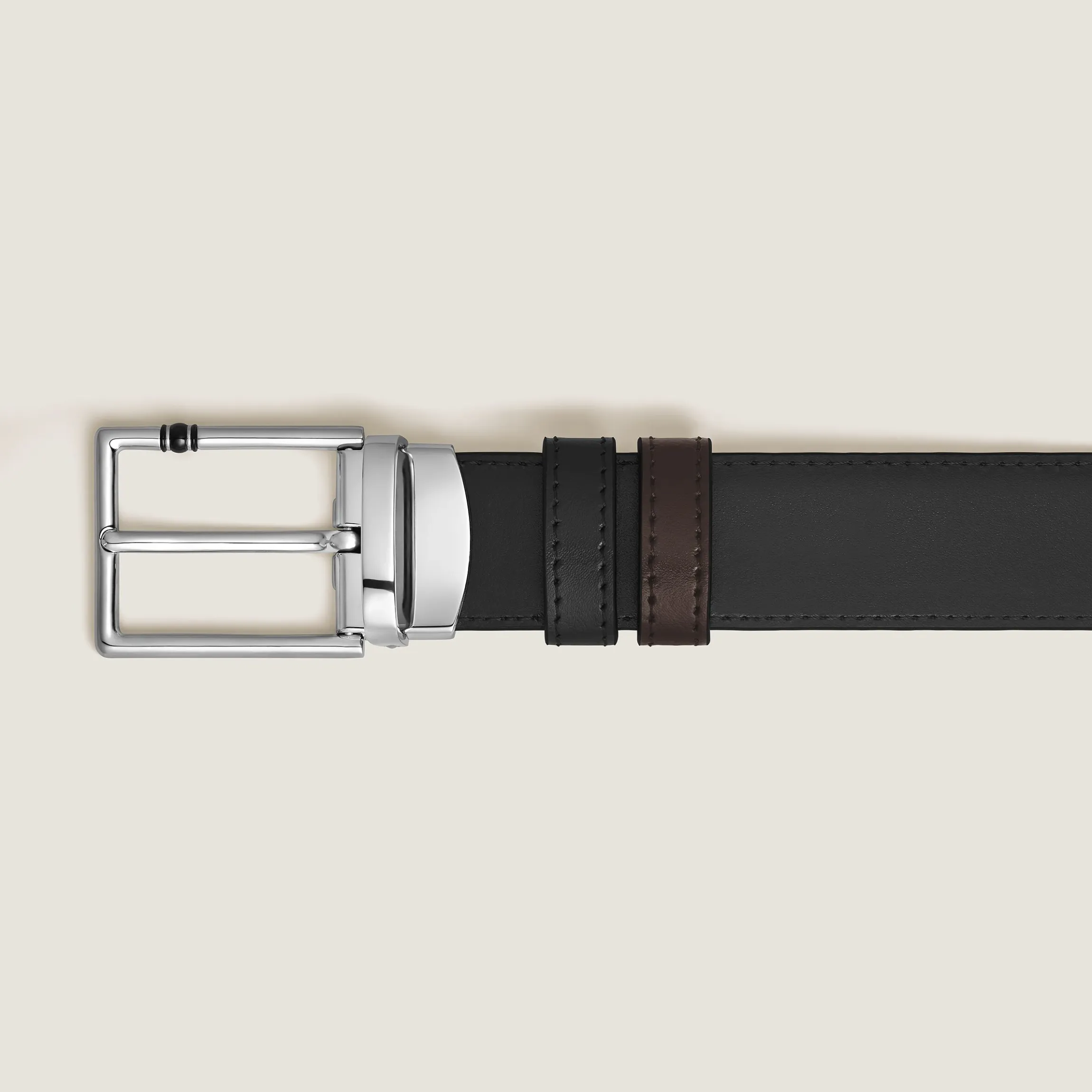 Cintura Reversibile 30 mm in Pelle con Fibbia Rettangolare Meisterstück
