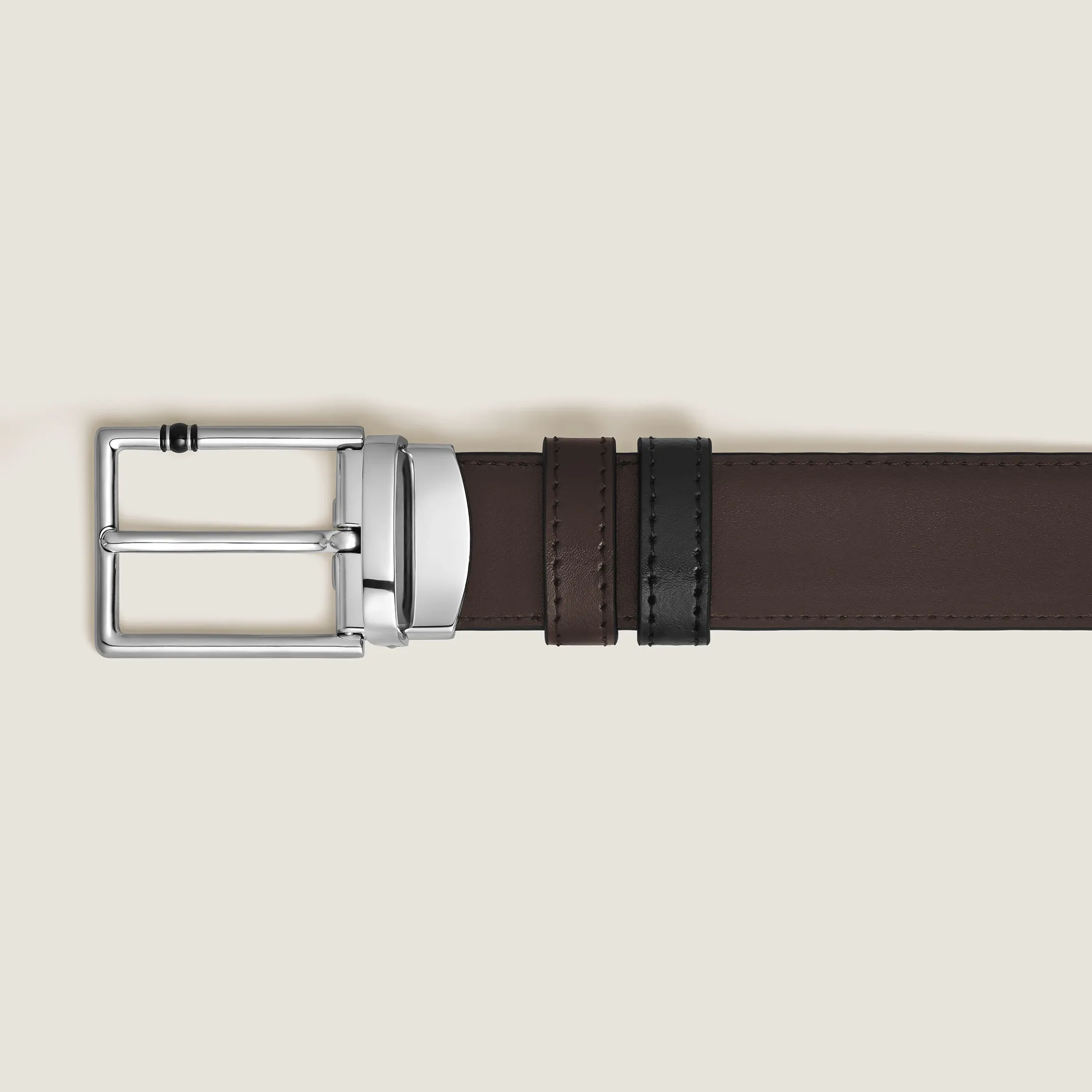 Cintura Reversibile 30 mm in Pelle con Fibbia Rettangolare Meisterstück