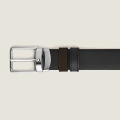 Cintura reversibile 30 mm in pelle marrone/nera con fibbia Everyday