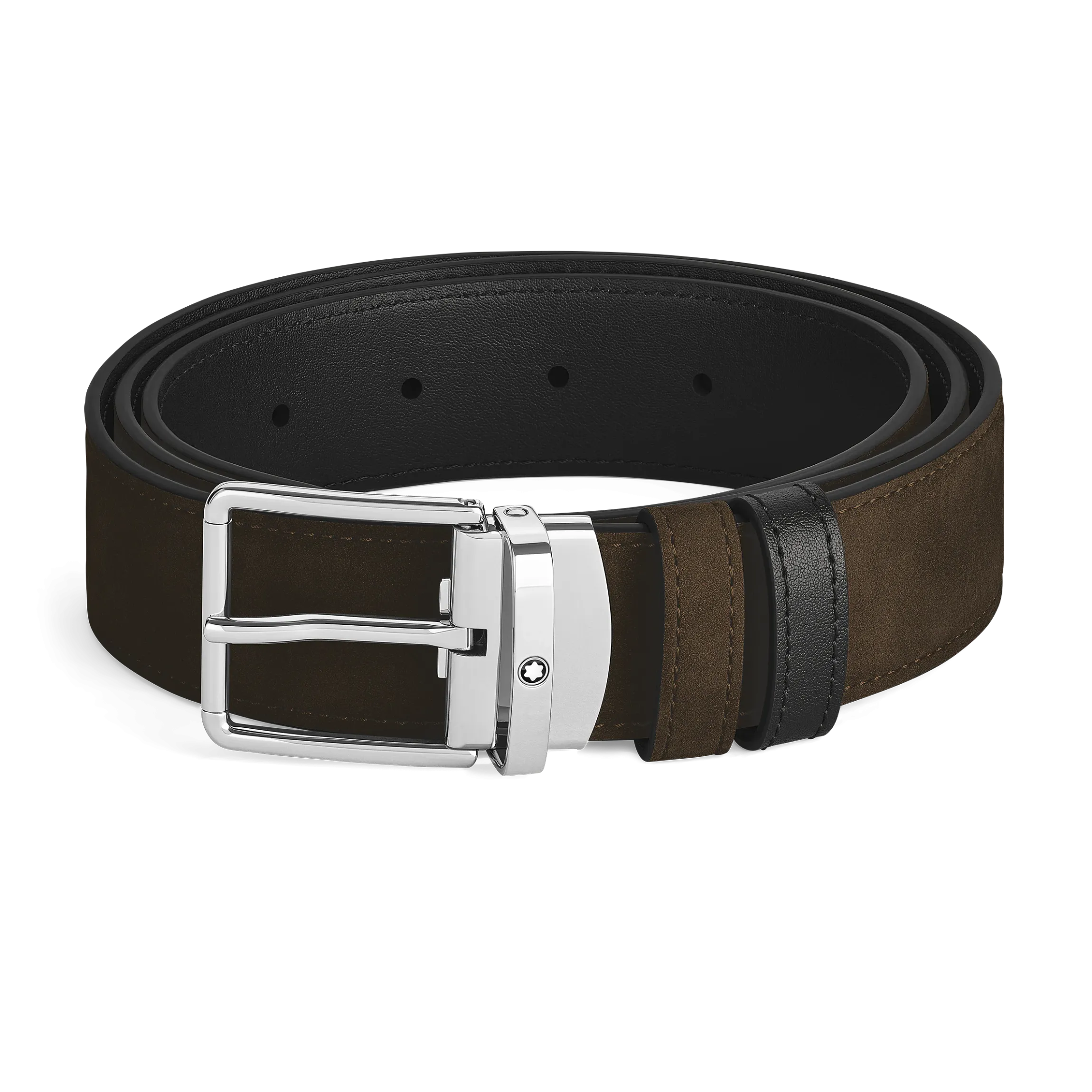 Cintura reversibile 35 mm in pelle marrone/nera con fibbia Everyday