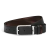 Cintura Reversibile 35 mm in Pelle Sartorial con Fibbia Rettangolare