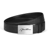 Cintura Reversibile 35 mm in Pelle Sartorial con Fibbia a Placca