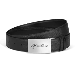 Cintura Reversibile 35 mm in Pelle Sartorial con Fibbia a Placca