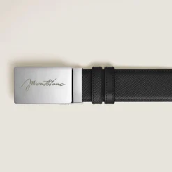 Cintura Reversibile 35 mm in Pelle Sartorial con Fibbia a Placca