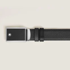 Cintura Reversibile 30 mm in Pelle Sartorial con Fibbia a Placca