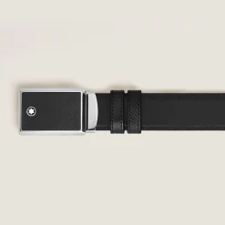 Cintura Reversibile 30 mm in Pelle Sartorial con Fibbia a Placca