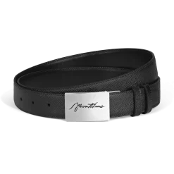 Cintura Reversibile 30 mm in Pelle Sartorial con Fibbia a Placca