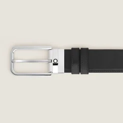 Cintura Reversibile 35 mm in Pelle Sartorial con Fibbia Rettangolare