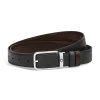 Cintura Reversibile 30 mm in Pelle Sartorial con Fibbia Rettangolare
