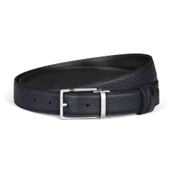 Cintura Reversibile 35 mm in Pelle con Grana con Fibbia Rettangolare Meisterstück