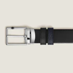 Cintura Reversibile 35 mm in Pelle con Grana con Fibbia Rettangolare Meisterstück