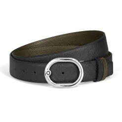 Cintura Reversibile 35 mm L’Ovale in Pelle Sartorial