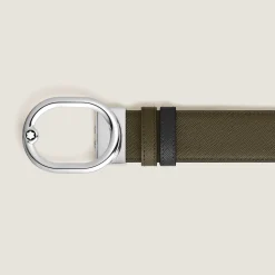 Cintura Reversibile 35 mm L’Ovale in Pelle Sartorial