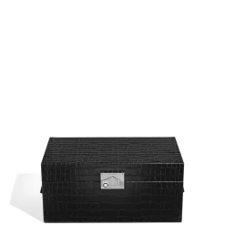 Cofanetto da Collezione per Orologi in Pelle Goffrata Coccodrillo