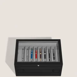 Cofanetto da Collezione per 24 Strumenti da Scrittura in Legno Laccato