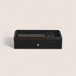 Cofanetto per Strumenti da Scrittura in Pelle Goffrata Coccodrillo