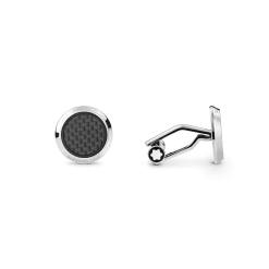 Gemelli Meisterstück con Inserti con Motivo Carbonio