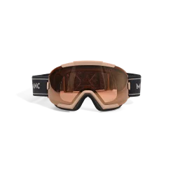Maschera da Sci Rettangolare con Montatura Iniettata Beige