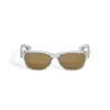 Occhiali da Sole Quadrati con Montatura in Acetato Grigio