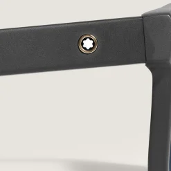 Occhiali da Sole Quadrati con Montatura in Acetato Nero