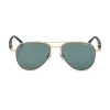 Occhiali da Sole Quadrati con Montatura in Metallo Color Oro