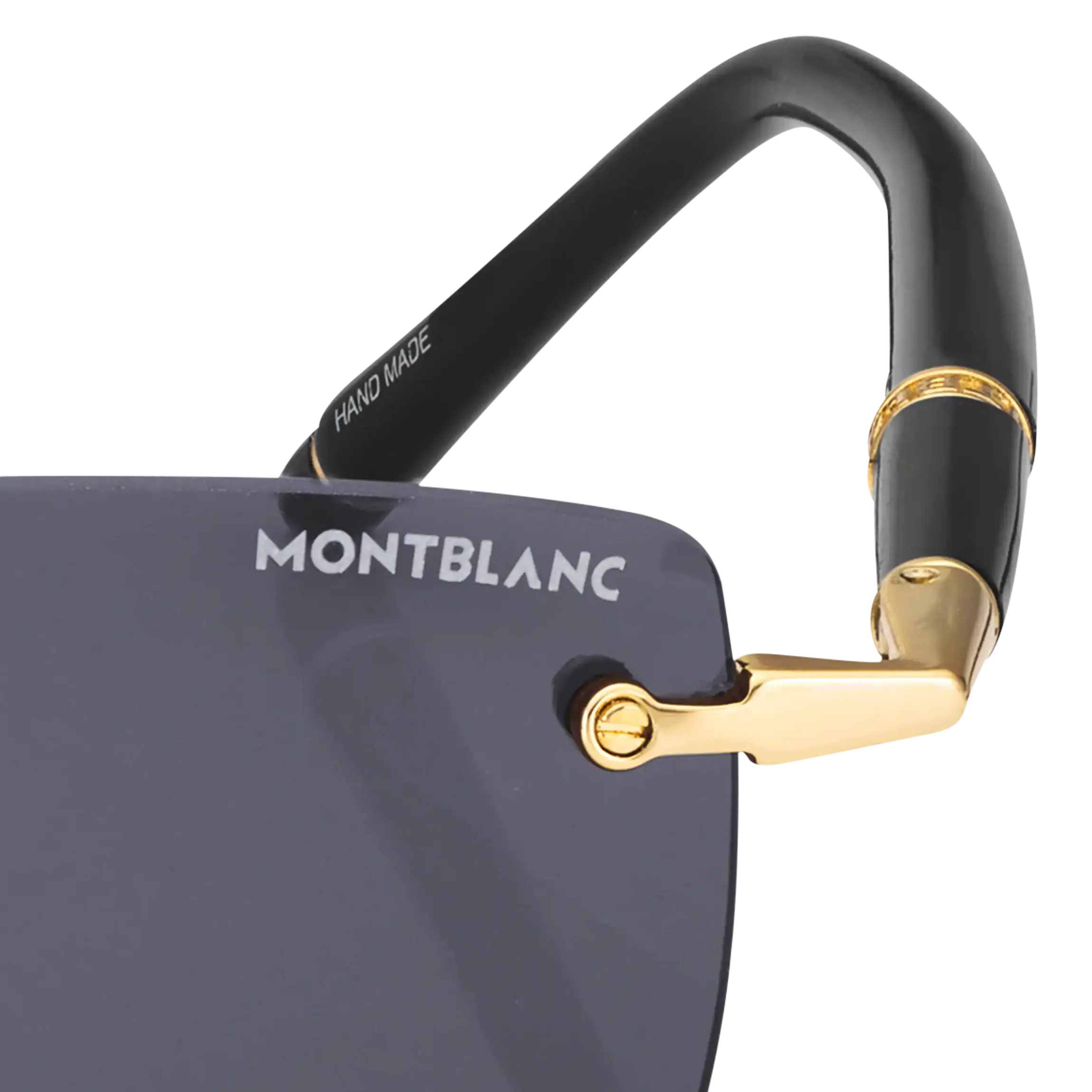 Occhiali da Sole Rettangolari con Montatura in Metallo Color Oro