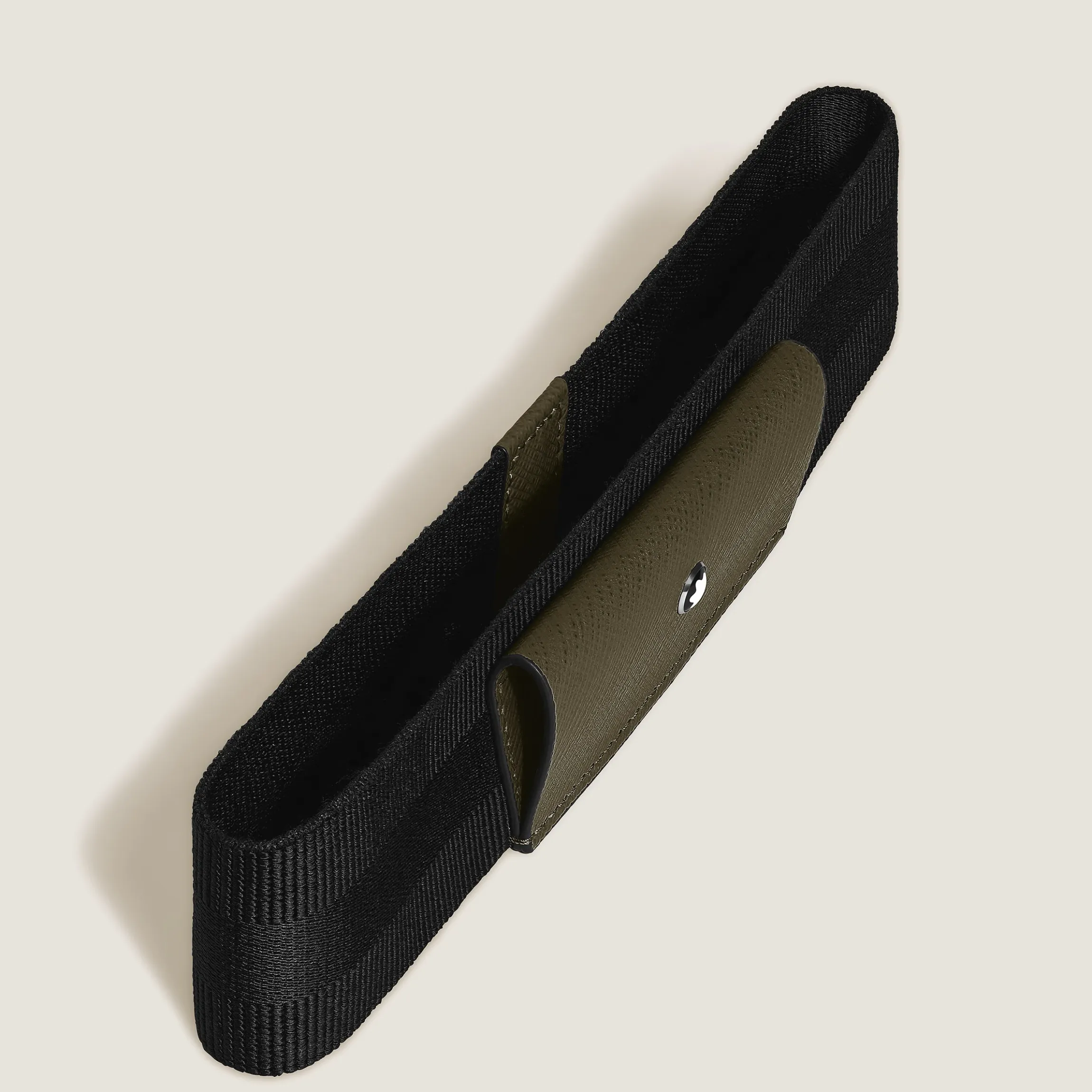 Passante per 1 Strumento da Scrittura con Fascia Elastica in Pelle Sartorial